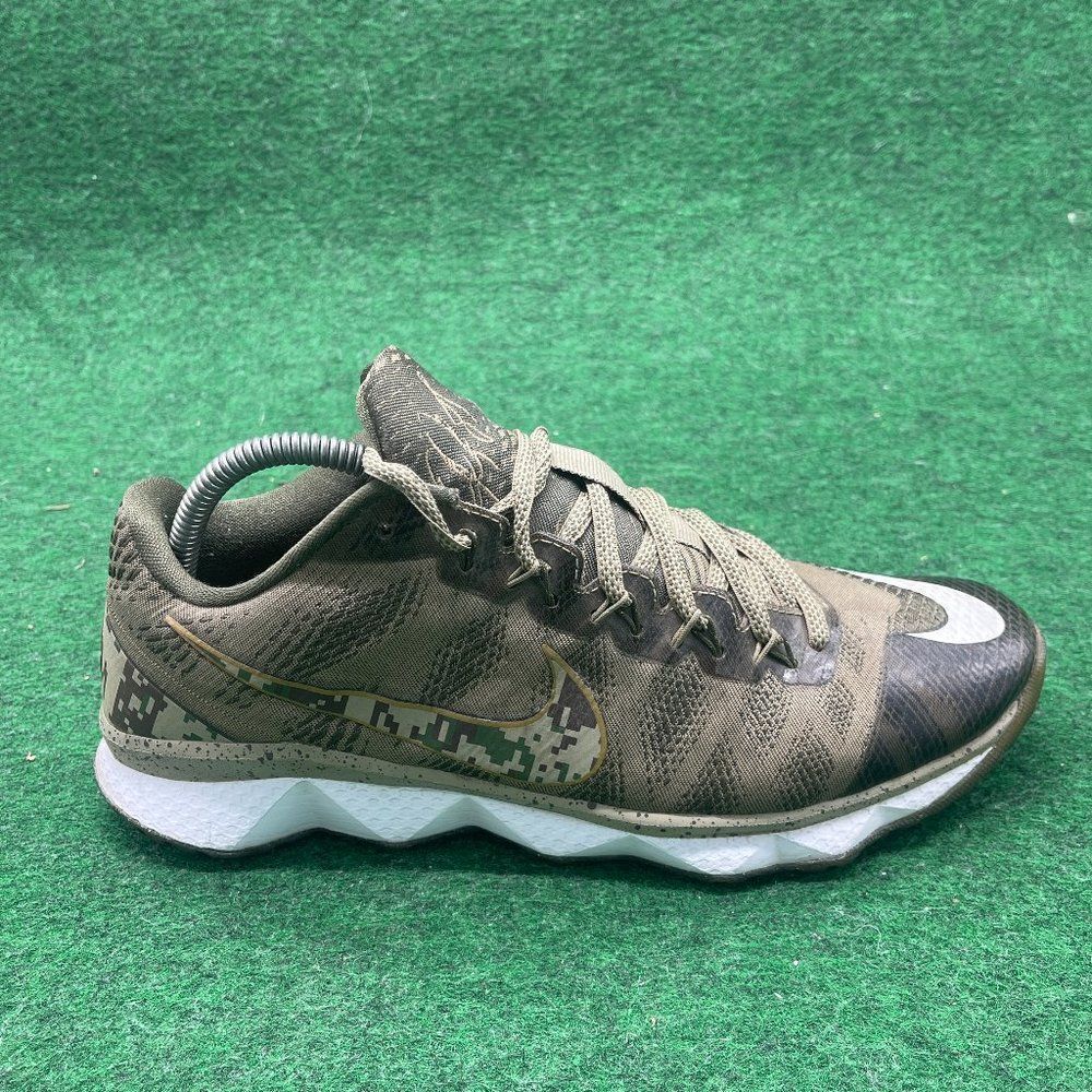 Nike CJ3 Olive Green Camo Sneakers